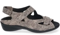 DAMES Durea - Wijdte E - 7258 - Taupe - Uitneembaar voetbed