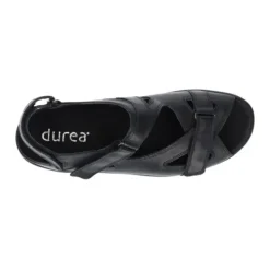 DAMES Durea - Wijdte E - 7258 - Zwart - Uitneembaar voetbed