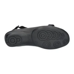 DAMES Durea - Wijdte E - 7258 - Zwart - Uitneembaar voetbed