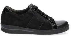 DAMES Durea - Wijdte E - 6224 - Zwart - Uitneembaar voetbed