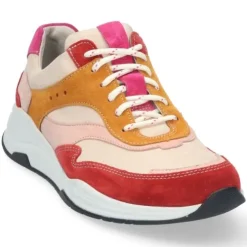 DAMES Durea - Wijdte G - Rood met diverse kleuren - 6267 - Uitneembaar voetbed