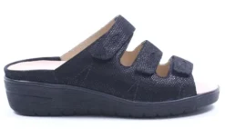 DAMES Durea - Wijdte G - 7369 Zwart - Uitneembaar Voetbed