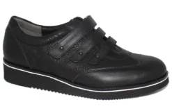 DAMES Durea - Wijdte H - 6258 0790 - Zwart - Uitneembaar voetbed