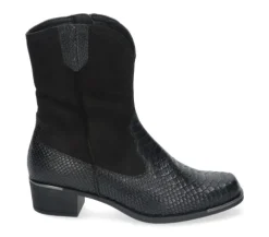 DAMES Durea - Wijdte H - 9787 0034 - Zwart - Uitneembaar voetbed