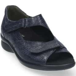 DAMES Durea - Wijdte K- 7395 - Blauw - Uitneembaar Voetbed