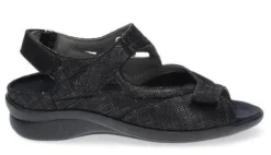 DAMES Durea - Wijdte M - 7408 9652 - Zwart - Uitneembaar voetbed