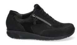 DAMES Durea Go - Wijdte G - 6260 0127 - Zwart - Uitneembaar voetbed