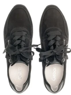 DAMES Gabor - Wijdte G - 63 420 17 - Zwart - Uitneembaar voetbed