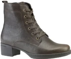 DAMES Hartjes - Wijdte H - 172 0242 - Bruin - Uitneembaar voetbed