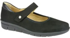 DAMES Hartjes - Wijdte H - 90162 01 - Zwart - Uitneembaar voetbed