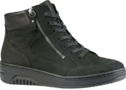 DAMES Hartjes - Wijdte K - 172.1708 101 - Zwart - Uitneembaar voetbed