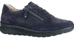 DAMES Hartjes - Wijdte K - 162.1609/34 - Blauw - Uitneembaar voetbed