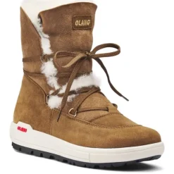 DAMES Olang - Maka 85 - Cognac - Uitneembaar voetbed