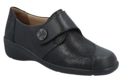 DAMES Solidus - Wijdte F - 26426 00308 - Zwart - Uitneembaar voetbed