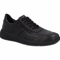 DAMES Solidus - Wijdte F - 56285 - Zwart - Uitneembaar voetbed