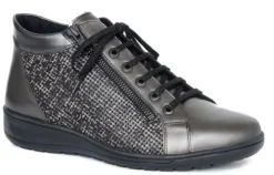 DAMES Solidus - Wijdte K - 29007 977 - Grijs - Uitneembaar voetbed