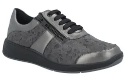 DAMES Solidus - Wijdte K - 65503 30569 - Grijs - Uitneembaar voetbed.