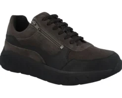 Heren Solidus - Wijdte K - 71122 01227 - Zwart - Uitneembaar voetbed