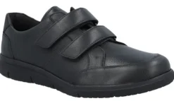 Heren Solidus - Wijdte K - 64500 91 - Zwart - Uitneembaar voetbed