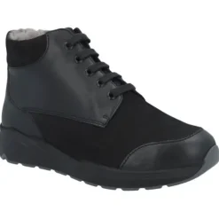 DAMES Solidus - Wijdte M - 43007 00295 - Zwart - Lamsvacht - Uitneembaar voetbed