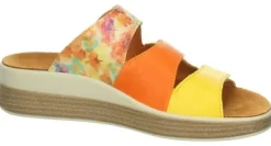 DAMES Think - 000444 6010 - Geel met oranje - Uitneembaar voetbed