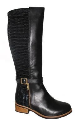 DAMES Verhulst - Wijdte G - 2472 68 227 - Zwart - Uitneembaar voetbed