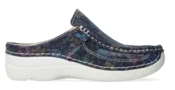 DAMES Wolky - Roll Slide 620244 870 - Blauw - Uitneembaar voetbed